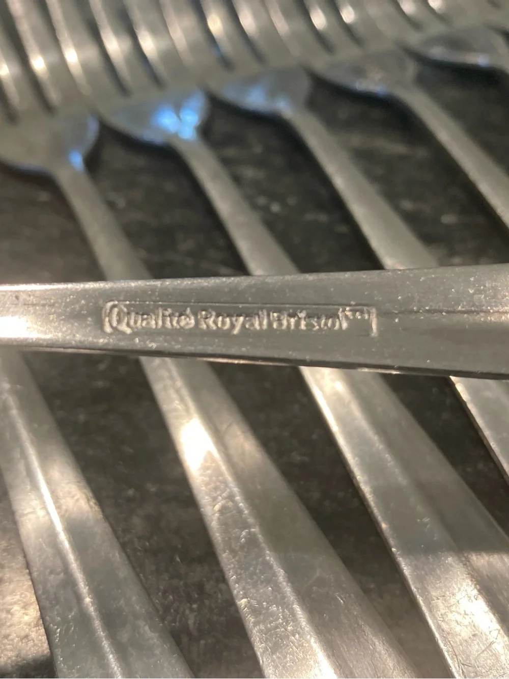 Set of 11 Qualite Royal Bristol Stainless Steel Fork Silver-7.5”-3 Prong